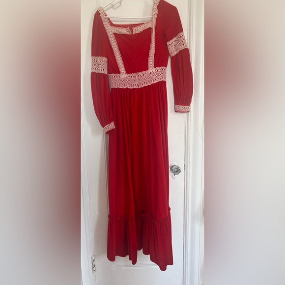 Vintage handmade prairie style maxi dress - Picture 4 of 8
